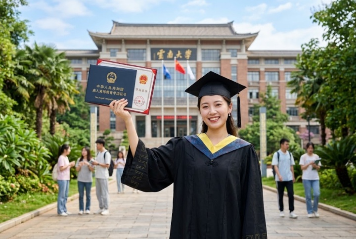 成考在读能考四级吗